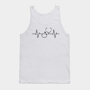 Ekg Stethoscope Tank Top